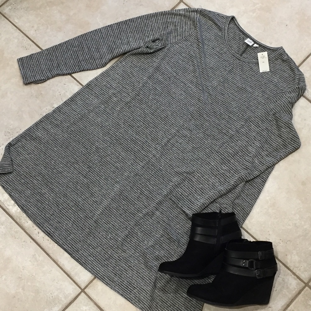GAP Soft Spun Striped Swing Dress XXL